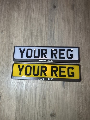 Audi schwarz nummernschild - x2,