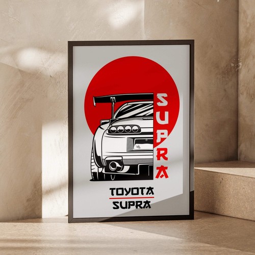 Toyota supra kunstdruck - toyota,
